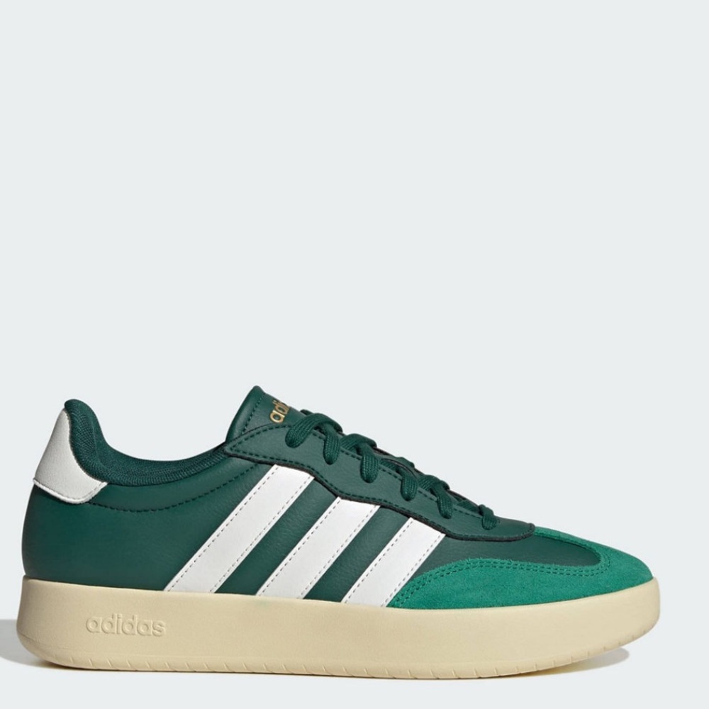 Adidas Barreda Men’s Sneakers Collegiate Green Core White T-Toe Shoes 6-14